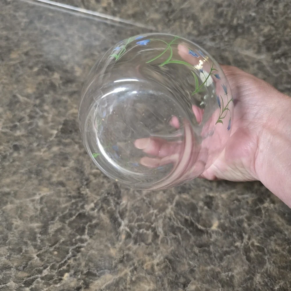 Handcrafted vintage glass